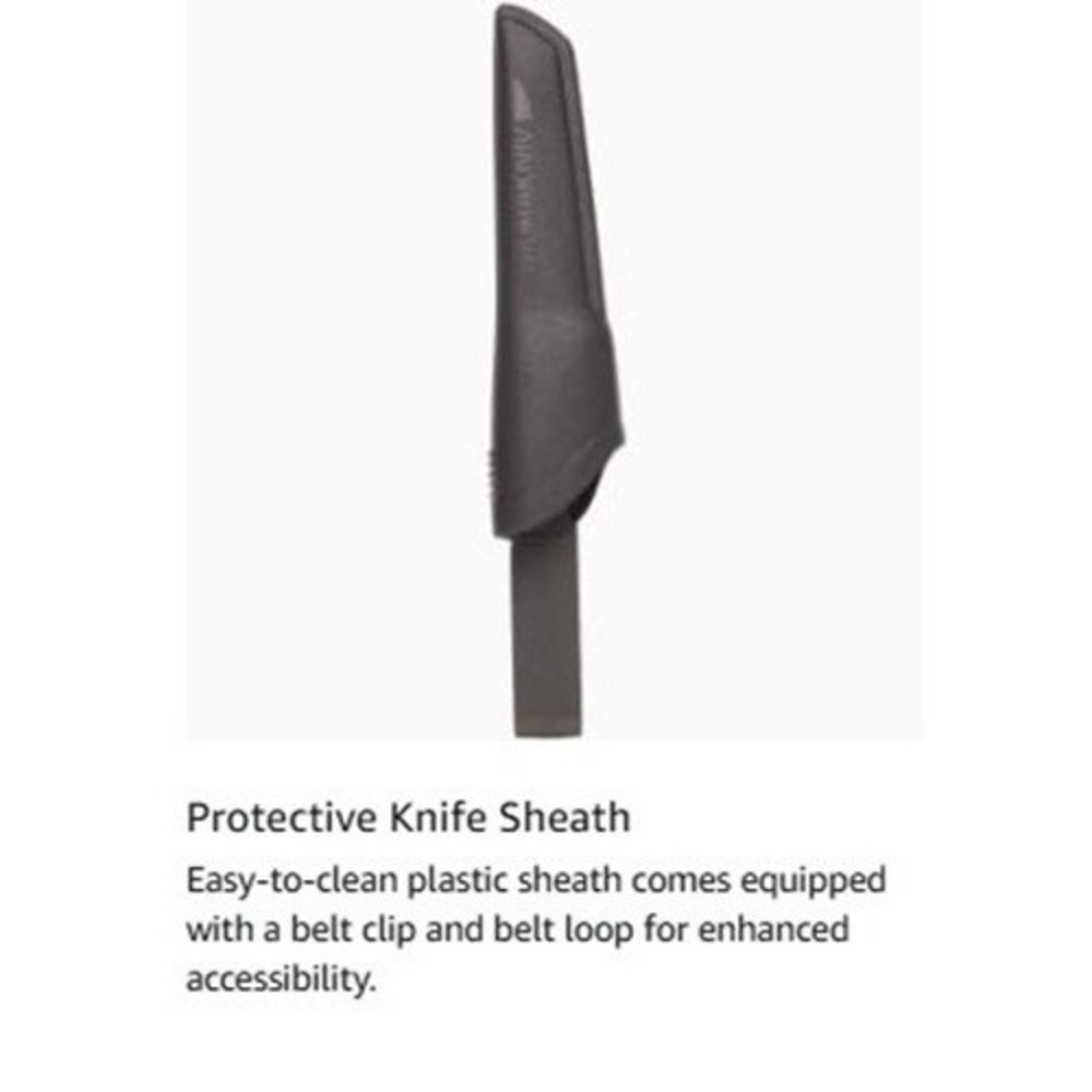 Morakniv 4.3" Carbon Steel Bushcraft Knife w/ Sheath Black Fixed Blade M-10791 - Picture 8 of 9